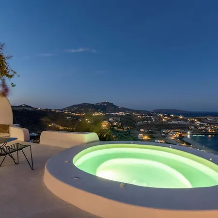 Luxury With Stunning Views Above Kalo Livadi Villa Mykonos Town