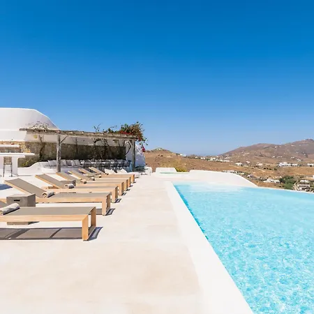 Villa Luxury With Stunning Views Above Kalo Livadi Mykonos Town